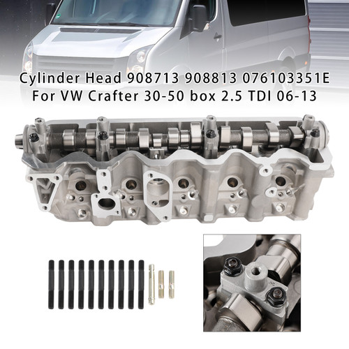 2006-2013 VW Crafter 30-50 box 2.5 Cylinder Head 908713 908813 076103351E Generic