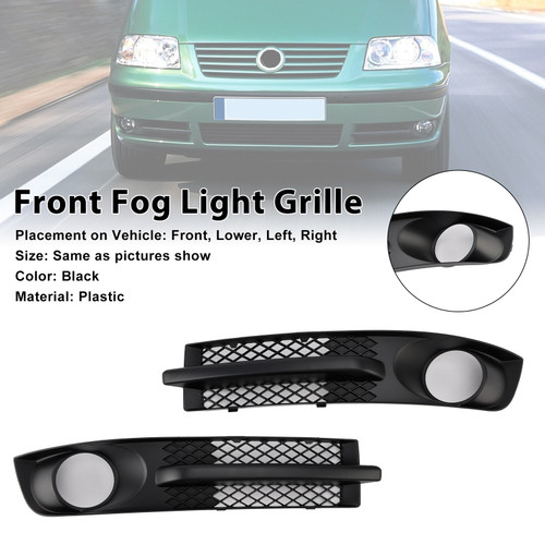 2000-2010 VW Sharan 7M Front Bumper Fog Light Grill W/ Foglight Hole Generic