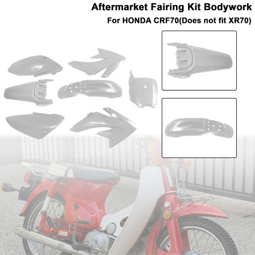 HONDA CRF70 Body Plastic Kit Fender Fairing White Generic