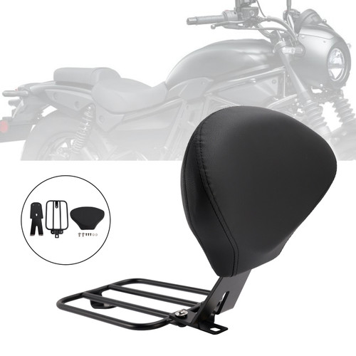2024-2025 Kawasaki Eliminator 500 Driver Sissy Bar Backrest Black Generic