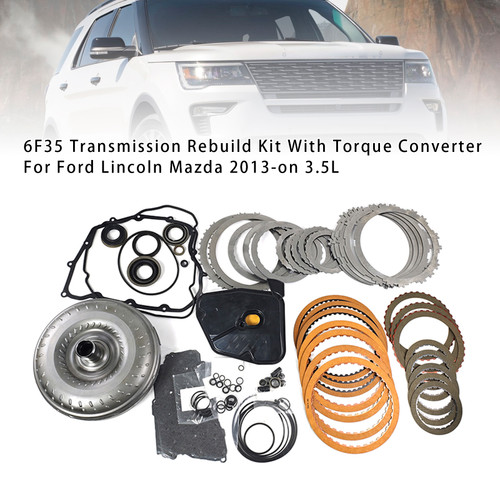 2013-on Ford Lincoln Mazda 3.5L Transmission Rebuild Kit With Torque Converter 6F35 Generic