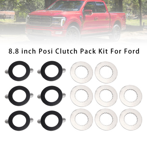 8.8 inch Posi Clutch Pack Kit for Ford 10 Bolt 8.8" rear axles both 28 & 31 spline w/ OE Limited Slip