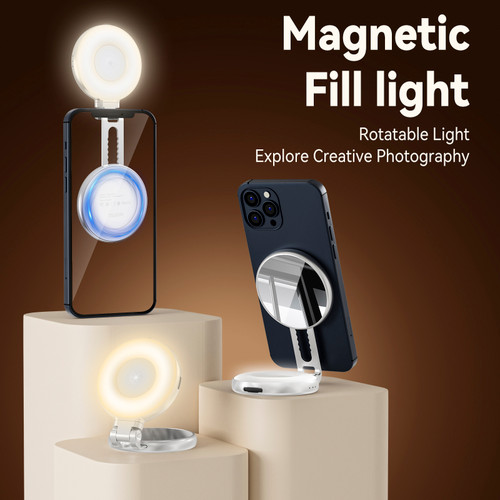 Mini Mobile Phone Magnetic Beauty Fill Light 3 Color Temperature Pocket Light