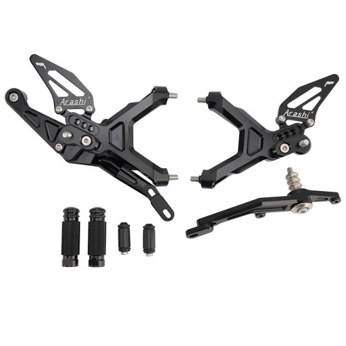 2019-2024 BMW S1000RR Adjustable CNC Rider Rearsets Footrest Foot Rest Pegs Black Generic 2019-2024 BMW S1000RR Adjustable CNC Rider Rearsets Footrest Foot Rest Pegs Black Generic
