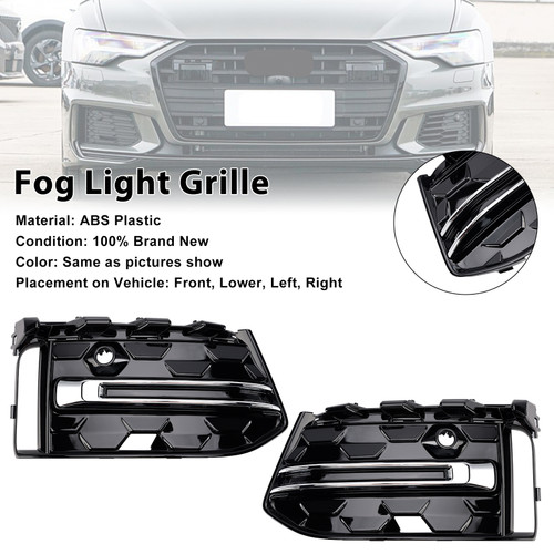 2023+ Audi A6 C8PA S-Line S6 2Pcs Fog Light Grille 4KD807647E Generic