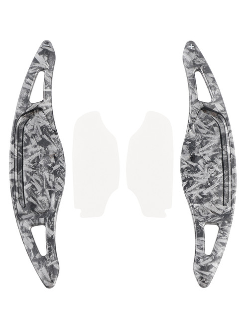 2018-2023 Kia Stinger Steering Wheel Paddle Shifter Extensions Black Forged Pattern Generic