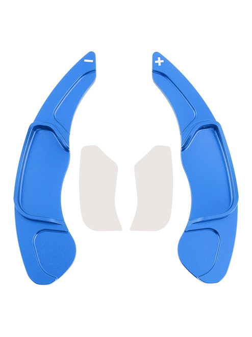 2013-2020 Lincoln MKC MKX MKS MKZ Steering Wheel Paddle Shifter Extensions Aluminium Blue Generic