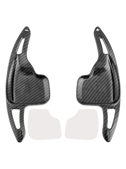 2014-2020 BMW i8 Steering Wheel Paddle Shifter Extensions Carbon Fiber Black Look Generic