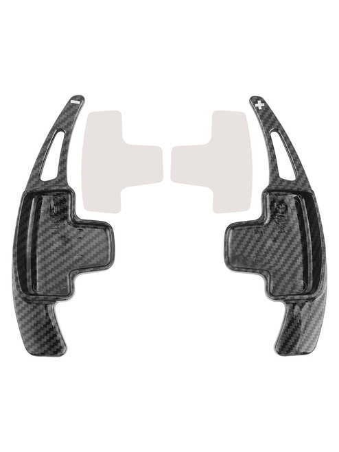 2011-2015 Mercedes-Benz CLA CLS ML Class Steering Wheel Paddle Shifter Extensions Carbon Fiber Black Look Generic