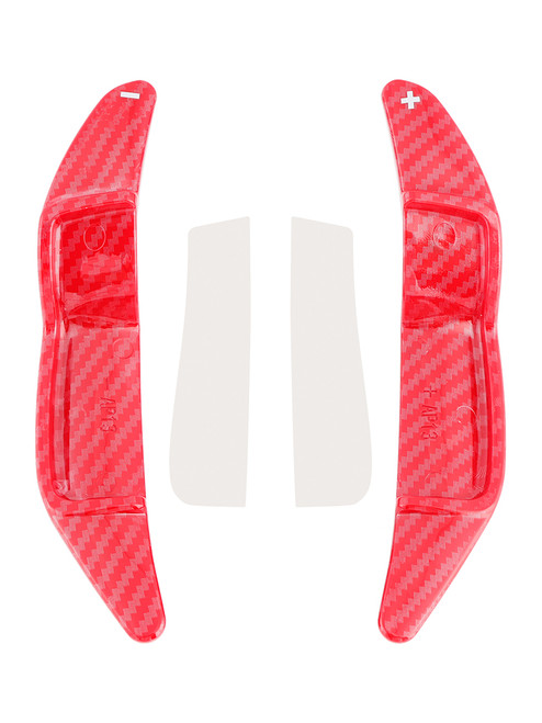 Mini R55 R56 R58 R60 R61 Steering Wheel Paddle Shifter Extension Carbon Fiber Red Look Generic