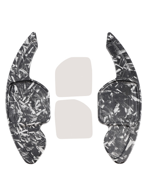 2008-2015 ?koda Superb Yeti OctaviaRS Steering Wheel Paddle Shifter Extension Black Forged Pattern Generic