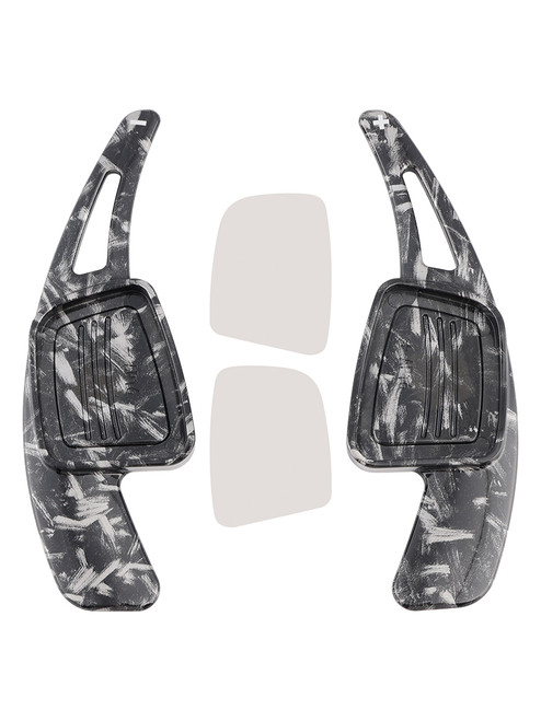 2016-2020 Audi A1 A3 A4 A5 A7 Steering Wheel Paddle Shifter Extension Black Forged Pattern Generic