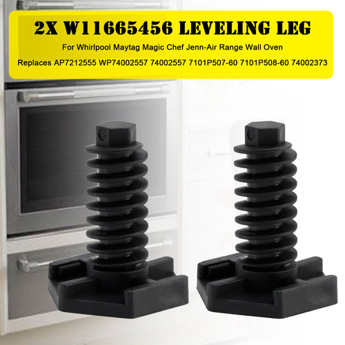 2X W11665456 Leveling Leg For Maytag Chef Jenn-Air Range Wall Oven