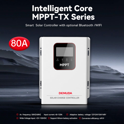 80A MPPT Solar Controller 12V-48V Photovoltaic RV Energy Storage Control System