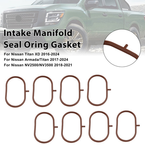 2016-2024 Nissan Titan XD Armada/Titan NV2500/NV3500 8PCS Intake Manifold Gasket Generic