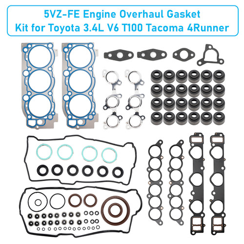 1996–2004 Toyota Land Cruiser Prado Engine Overhaul Gasket Kit 5VZ-FE Generic