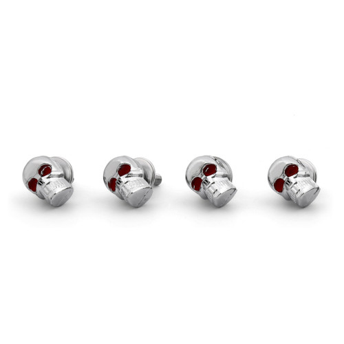 2PCs Skull License Plate Windshield Windscreen Bolts Screw, Silver 2PCs Skull License Plate Windshield Windscreen Bolts Screw, Silver