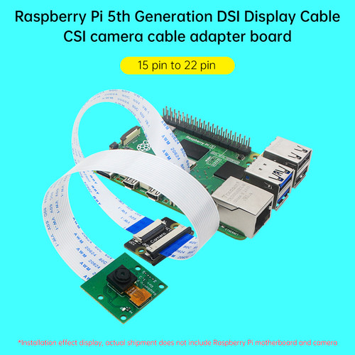 Raspberry Pi 5th Zero DSI Display CSI Camera Cable Adapter Board 15pin to 22pin
