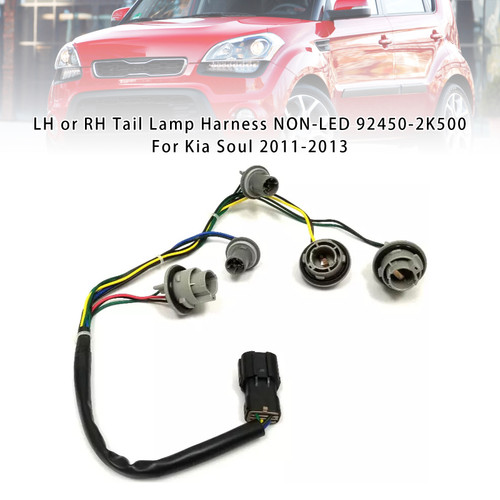 2011-2013 Kia Soul LH or RH Tail Lamp Harness NON-LED 92450-2K500 Generic