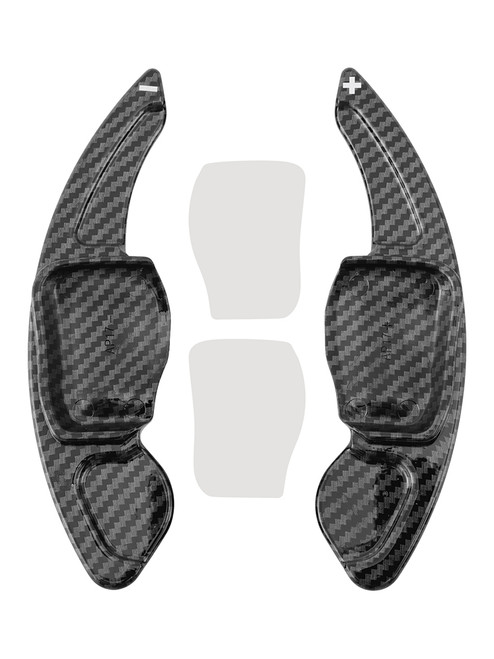2009-2014 Volkswagen Golf 6 Carbon Look Steering Wheel Paddle Shifter Extension Black Generic