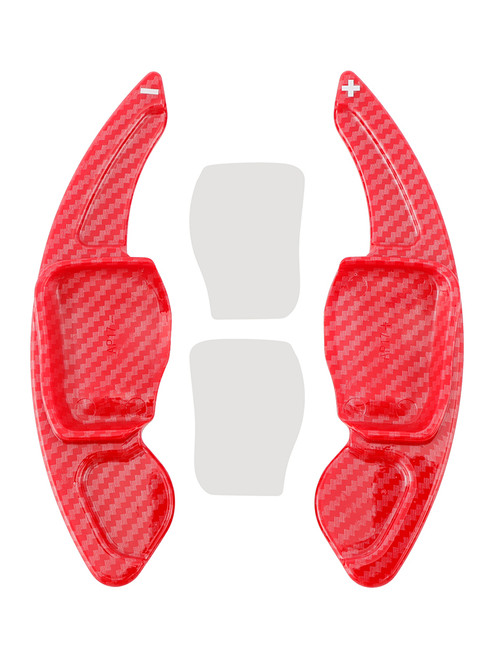 2011-2017 Volkswagen Touareg Carbon Look Steering Wheel Paddle Shifter Extension Red Generic