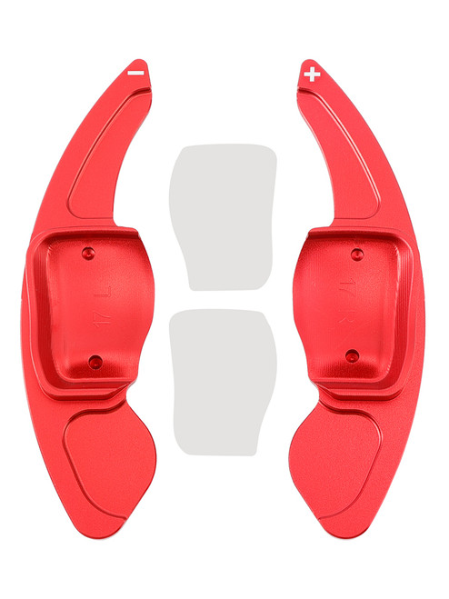 2016-2017 Skoda Octavia RS Steering Wheel Paddle Shifter Extension Aluminium Red Generic