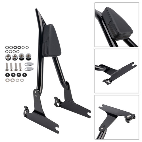 2006-2017 Dyna FXDB Low Rider FXDL FXDLS Passenger Sissy Bar Backrest Black Generic
