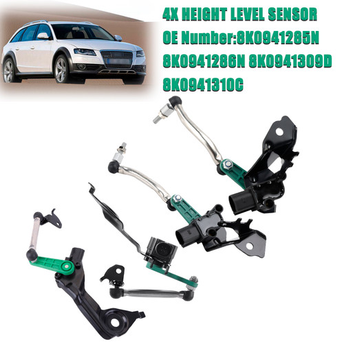 2009-2016 Audi A4 Allroad 4x Suspension Ride Height Sensor Front & Rear Left Right Generic