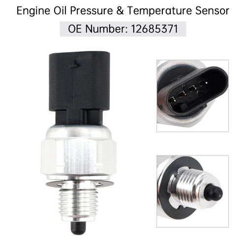 2019 Chevy Silverado 1500 LD Custom Engine Oil Pressure & Temperature Sensor 12685371 Generic