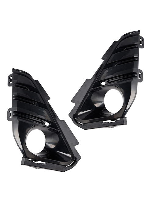 2018-2021 GMC Terrain Front Pair Fog Light Bezel Trim 23196308 23196307 Black Generic