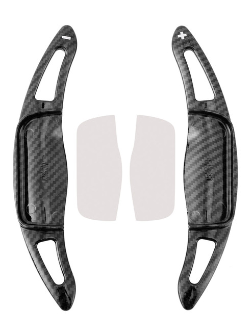 2019-2022 Toyota Corolla Carbon Look Steering Wheel Paddle Shifter Extension Carbon Fiber Black Look Generic