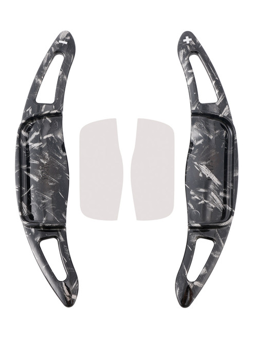 2018-2022 Toyota Avalon Carbon Look Steering Wheel Paddle Shifter Extension Black Forged Pattern Generic