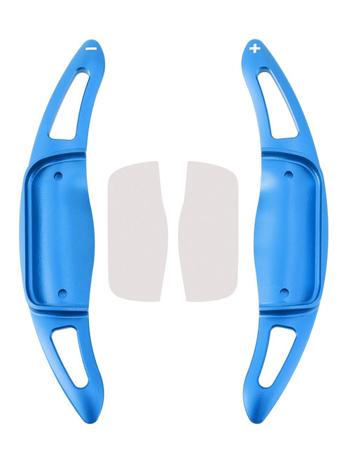 2023 Toyota Crown Carbon Look Steering Wheel Paddle Shifter Extension Aluminium Blue Generic