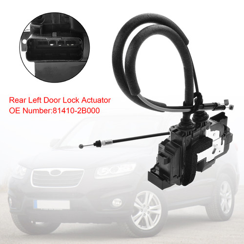 2006-2012 Hyundai Santa Fe II SUV Rear Left Door Lock Actuator 81410-2B000 Generic