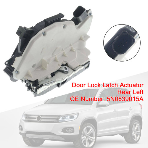 2010-2012 VW Amarok Door Lock Latch Actuator Rear Left 5N0839015A Generic