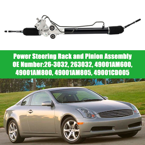 2006-2006 Infiniti G35 Sedan RWD(Rear Wheel Drive) Power Steering Rack and Pinion Assembly 263032 Generic