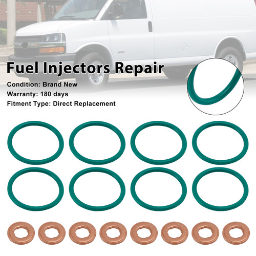 2004-2010 GMC Savana Sierra 6.6L Fuel Injector O-Ring Seal 97327722 Generic