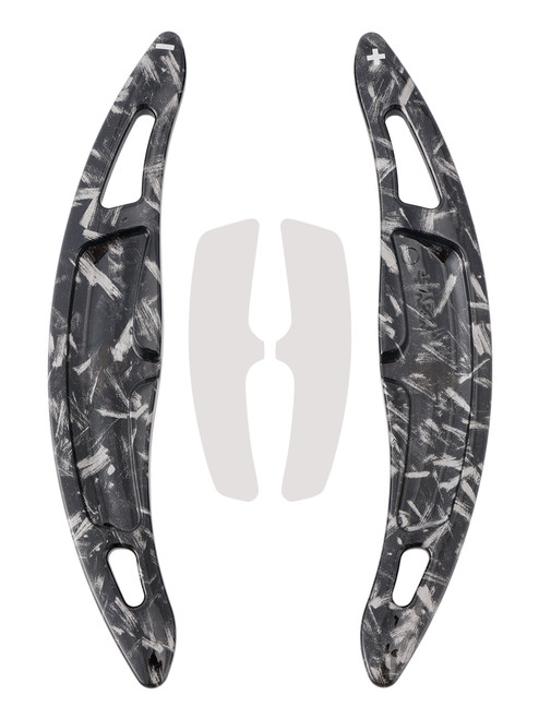 2016-2018 Porsche 911 Wheel Paddle Shifter Extension Black Forged Pattern Generic