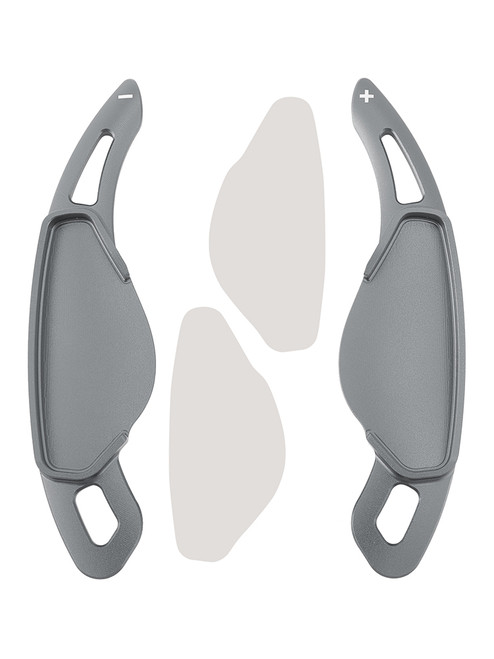 2013-2021 Jaguar F-PACE XE XEL XF XFL Steering Wheel Paddle Shifter Extension Aluminium Grey Generic