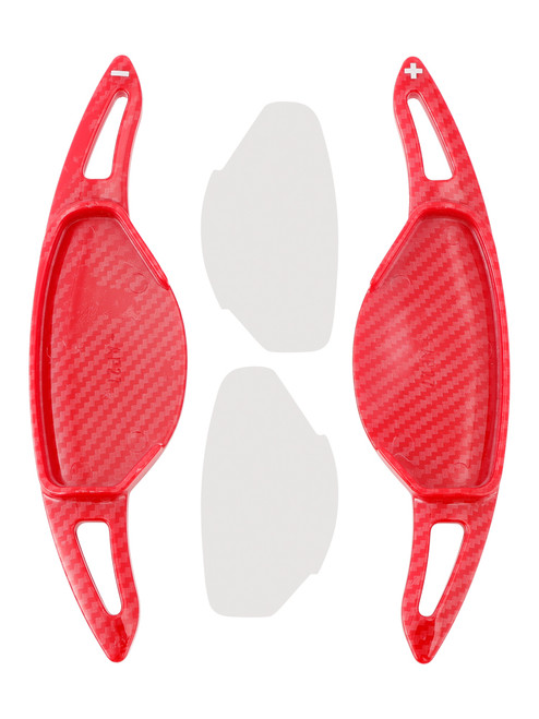 2018-2024 Infiniti QX50 Steering Wheel Paddle Shifter Extension Carbon Fiber Red Look Generic