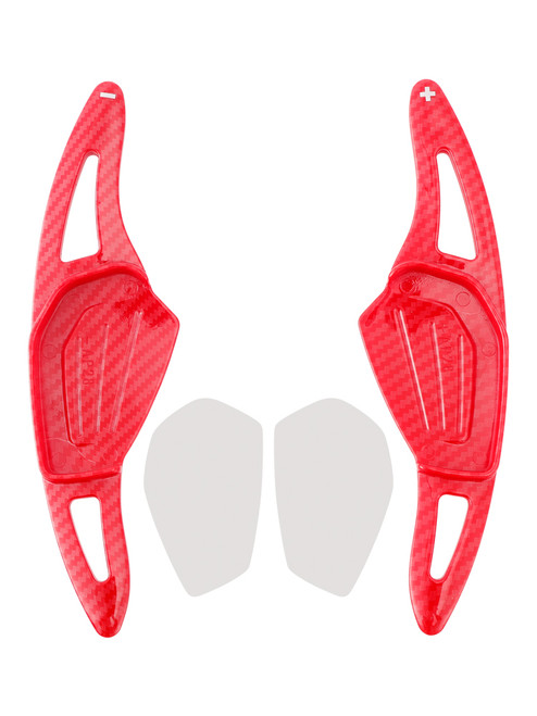 2020-2023 ŠKODA Octavia Steering Wheel Paddle Shifter Extension Carbon Fiber Red Look Generic