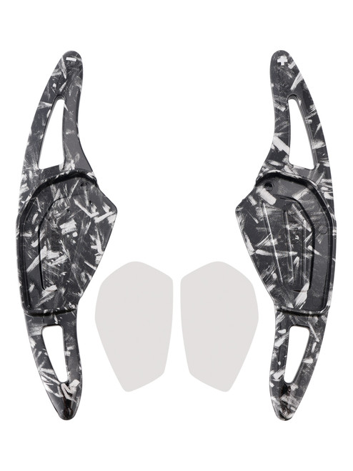 2021-2023 ŠKODA Enyaq iV Steering Wheel Paddle Shifter Extension Black Forged Pattern Generic