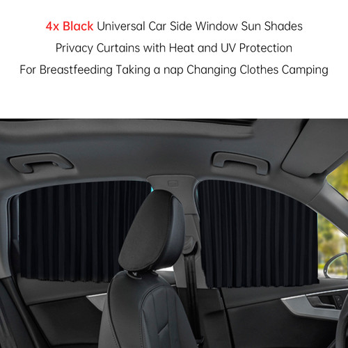 4 PCS Universal Car Side Window Sun Shades Black For Breast feeding Taking a nap 4 PCS Universal Car Side Window Sun Shades Black For Breast feeding Taking a nap