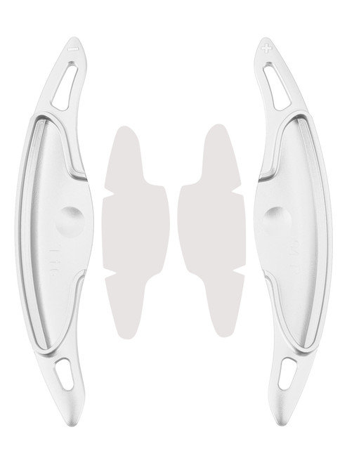 2021-2022 Hyundai Veloster N Steering Wheel Paddle Shifter Extension Aluminium Silver Generic