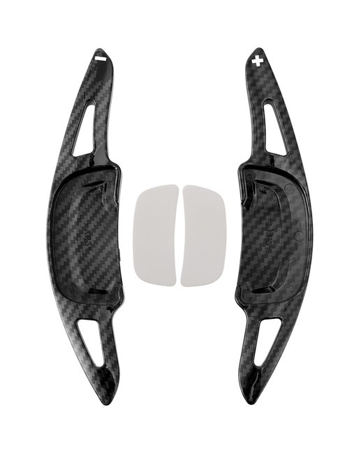 2024-2025 Mazda CX-90 Carbon Look Steering Wheel Paddle Shifter Extension Carbon Fiber Black Look Generic