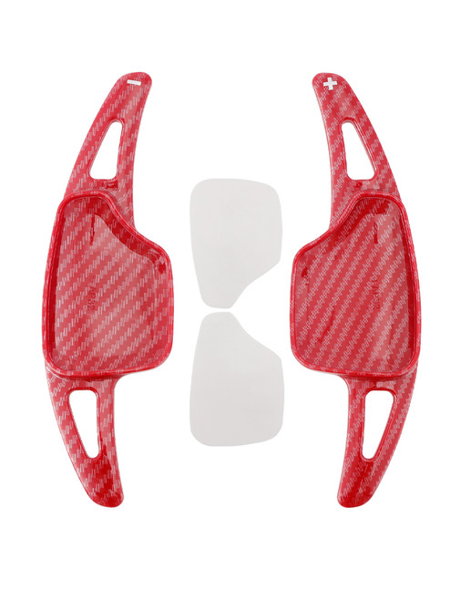2020-2025 Cadillac XT6 Steering Wheel Paddle Shifter Extension Carbon Fiber Red Look Generic