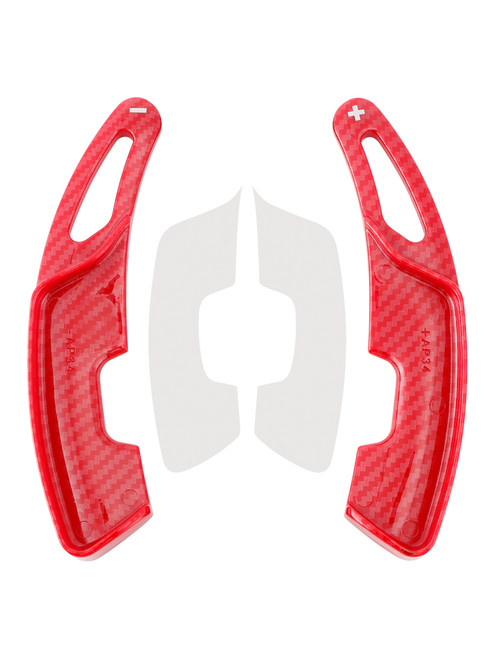 2018-2024 Lexus RX NX UX ES LS LM Steering Wheel Paddle Shifter Extension Carbon Fiber Red Look Generic