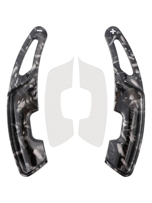 2018-2024 Lexus RX NX UX ES LS LM Steering Wheel Paddle Shifter Extension Black Forged Pattern Generic