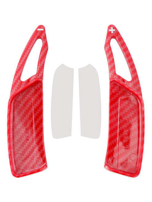 2021-2022 Peugeot 508L HPEV Steering Wheel Paddle Shifter Extension Carbon Fiber Red Look Generic