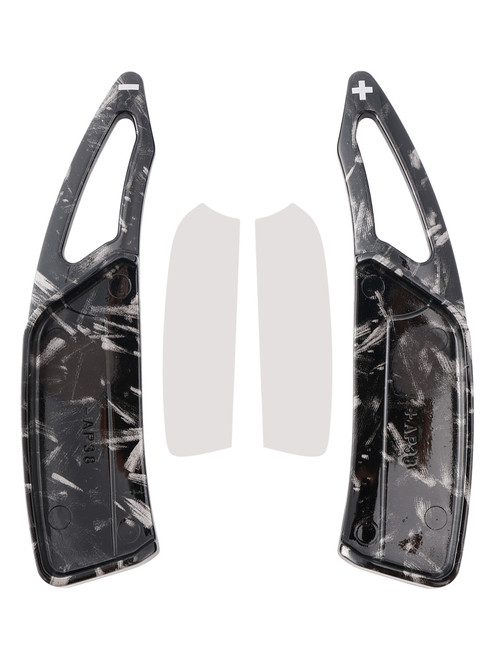 2020-2021 Peugeot 4008 HPEV Steering Wheel Paddle Shifter Extension Black Forged Pattern Generic